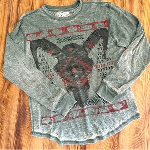 Vintage RETROFIT BRAND Waffle Long Sleeve Thermal T SHIRT S New!